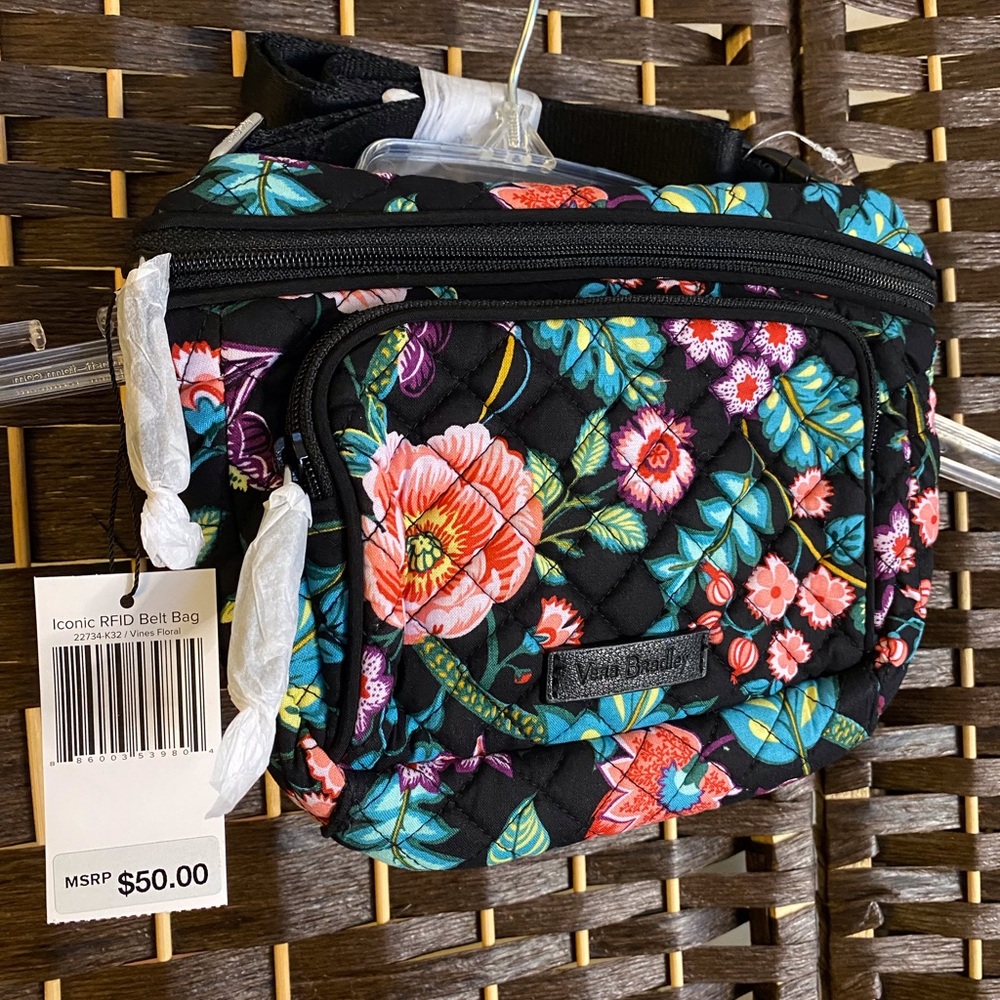 Vera Bradley floral belt bag
